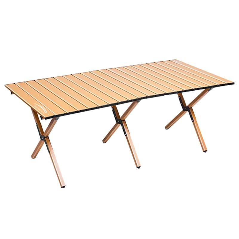キャンプ用品 大型折りたたみ式ロールトップテーブルと椅子セット