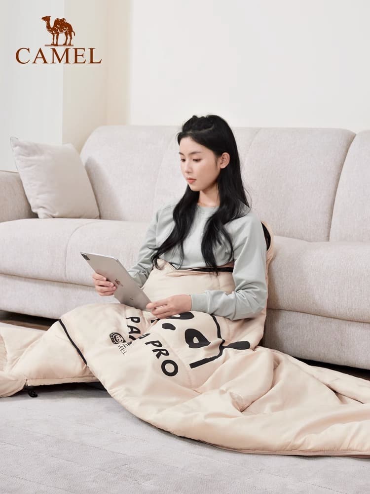 キャンプ用品 パンダ模様 快適アウトドア寝袋