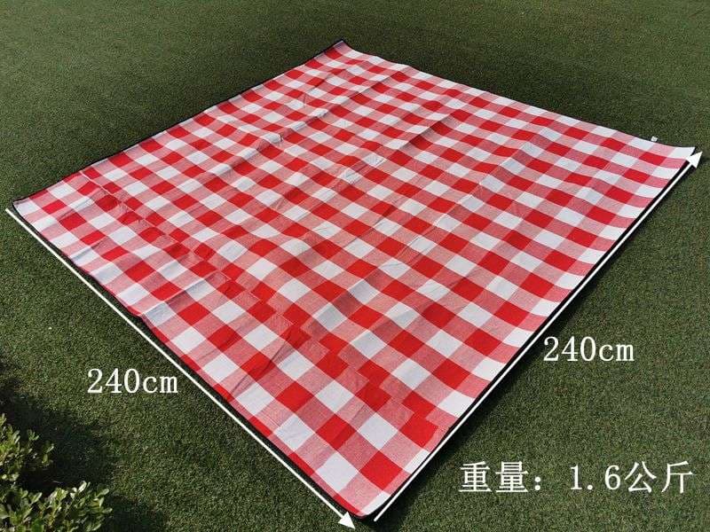 キャンプ用品 チェック柄ピクニックマット
