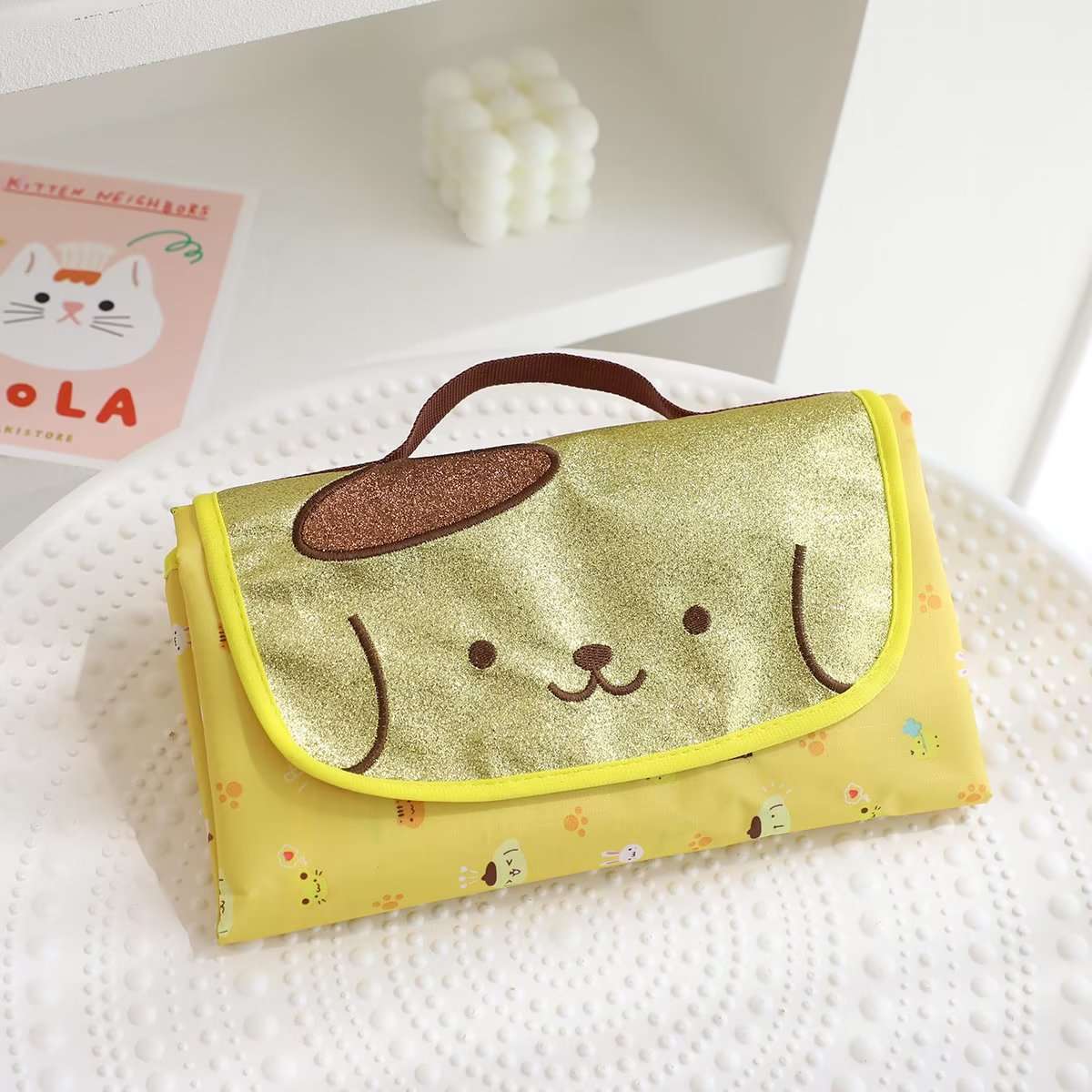 キャンプ用品 かわいい動物柄の折りたたみキャンプマット