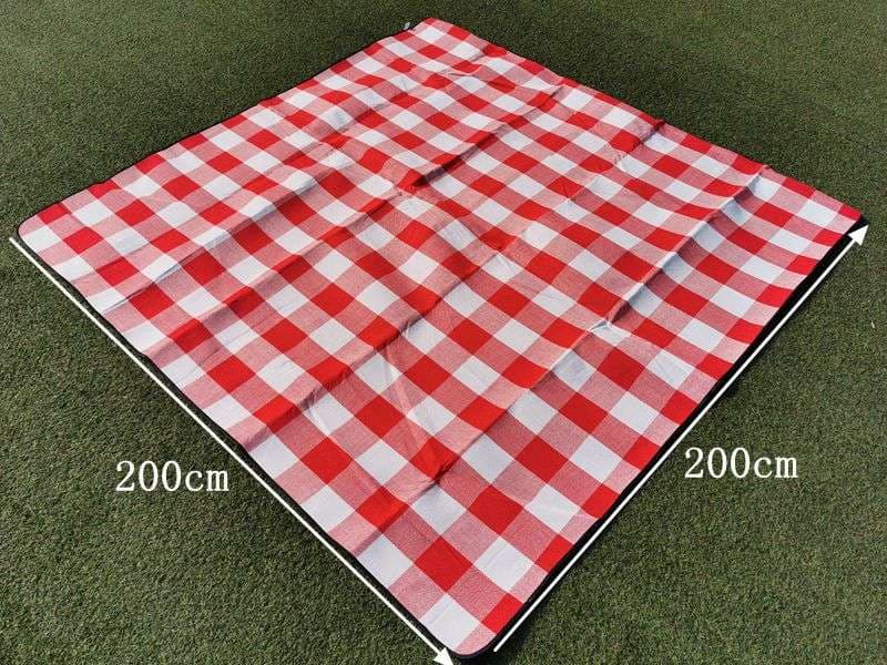 キャンプ用品 チェック柄ピクニックマット