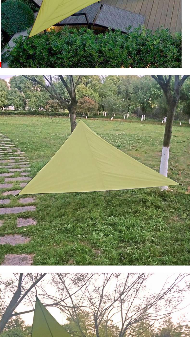 キャンプ用品 三角形オールシーズンタープ